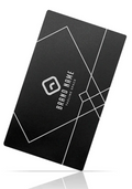 Aluminum Business Cards (150pcs) - Black - Custom Engraved