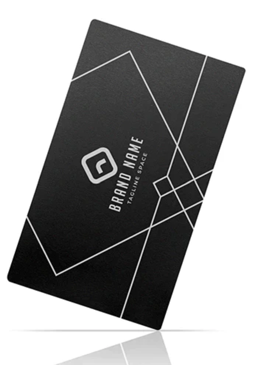 Aluminum Business Cards (150pcs) - Black - Custom Engraved