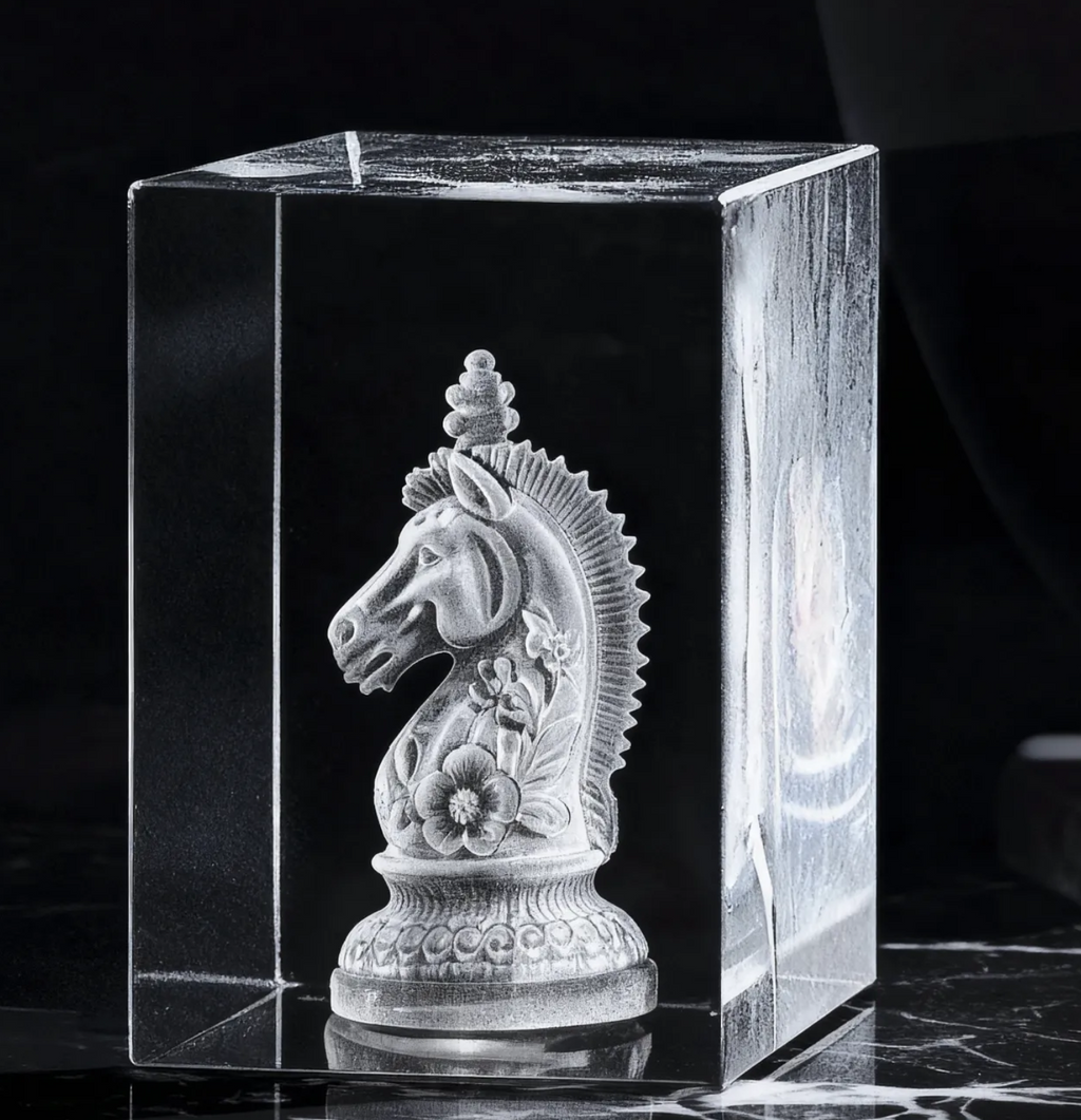 Crystal Engraving - Rectangular (1.9" W x 1.9" D x 3.1" H)