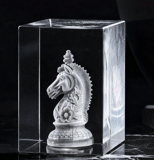 Crystal Engraving - Rectangular (1.9" W x 1.9" D x 3.1" H)