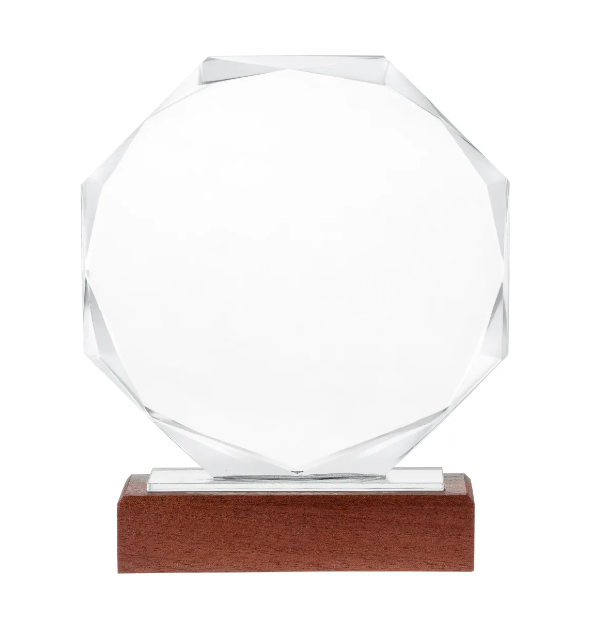 Crystal Award Trophy - Octagonal - Custom Engraved
