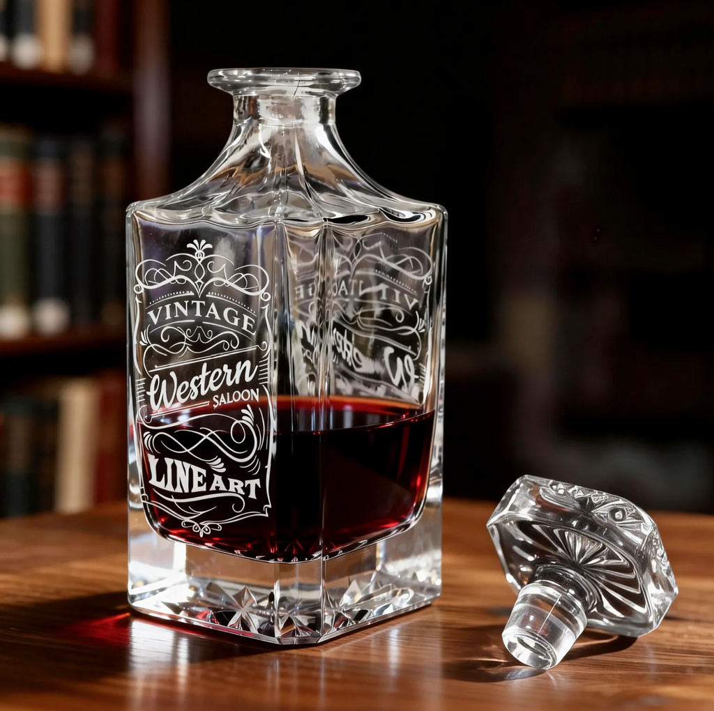 25oz Whiskey Decanter - Custom Engraved