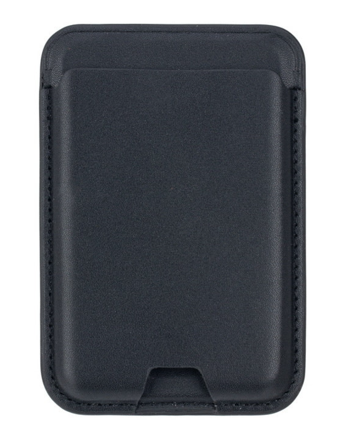 PU MagSafe Wallet w/ RFID Blocking - Black - Custom Engraved