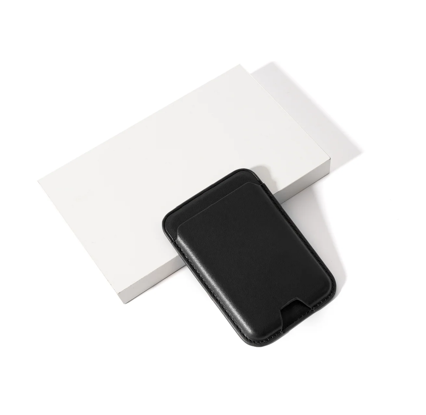 PU MagSafe Wallet w/ RFID Blocking - Black - Custom Engraved