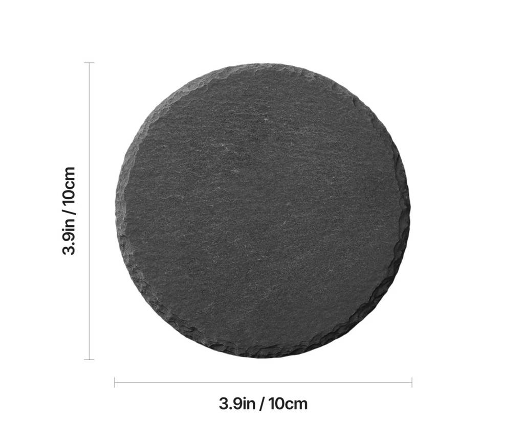 Stone Coaster - Round 4pcs (3.9 in.) - Custom Engraved