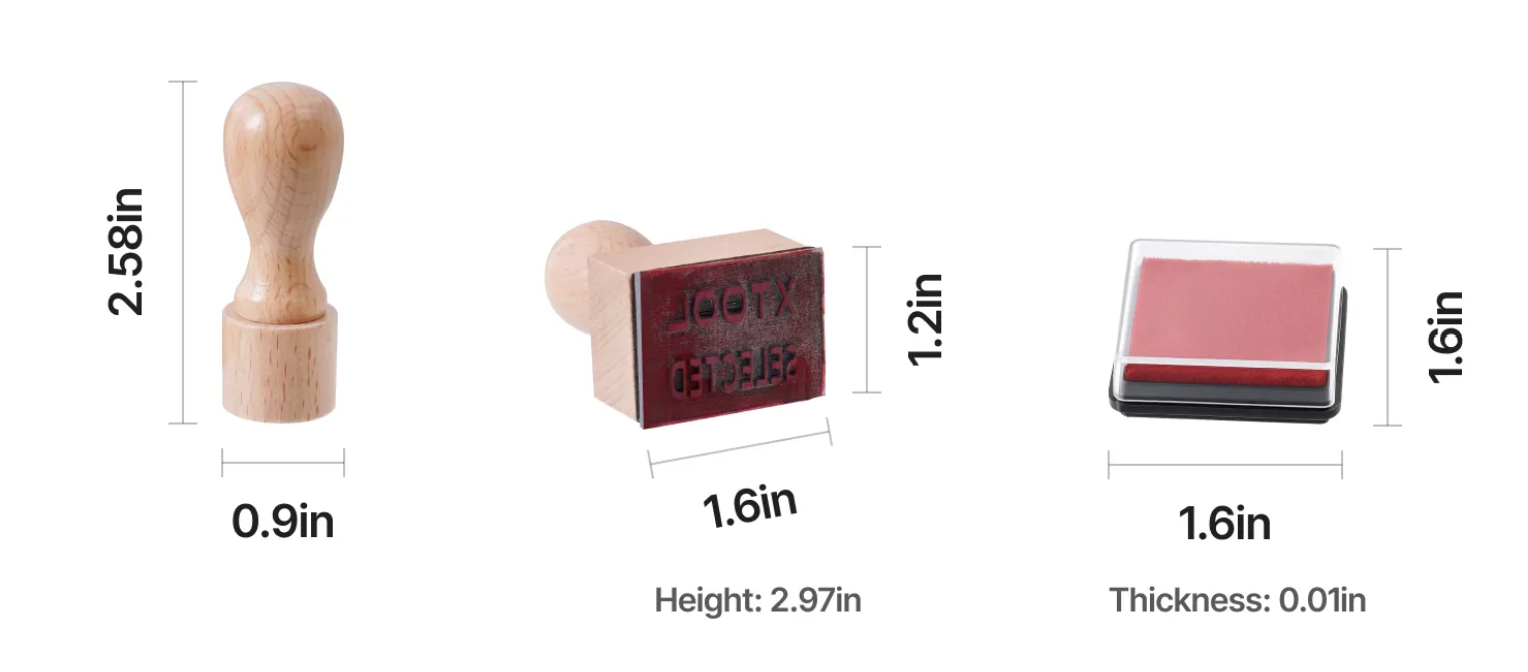 Rubber Stamp Set - Custom Engraved