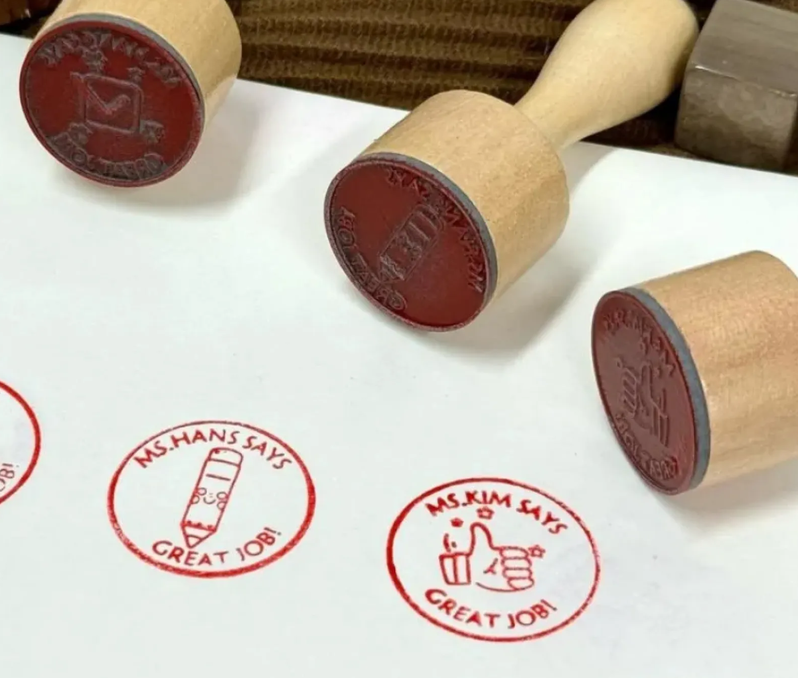 Rubber Stamp Set - Custom Engraved