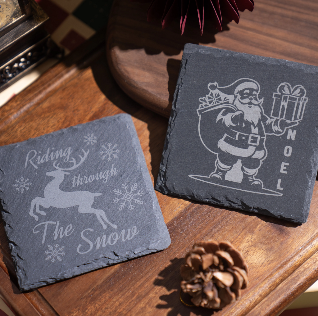 Stone Coaster - Square 4pcs (3.9 in. x 3.9 in.) - Custom Engraved