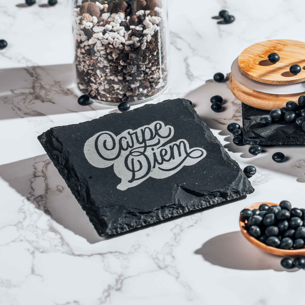 Stone Coaster - Square 4pcs (3.9 in. x 3.9 in.) - Custom Engraved