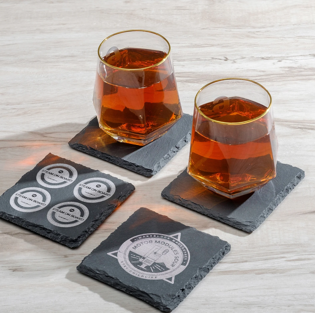 Stone Coaster - Square 4pcs (3.9 in. x 3.9 in.) - Custom Engraved