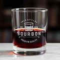 11.9oz Old Fashioned Whiskey Glasses - Custom Engraved (2pcs)